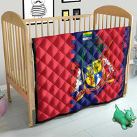 Mauritius Quilt National Emblem Integrated with Country's Shape – Symbolic Design