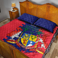Mauritius Quilt Bed Set National Emblem Integrated with Country's Shape – Symbolic Design