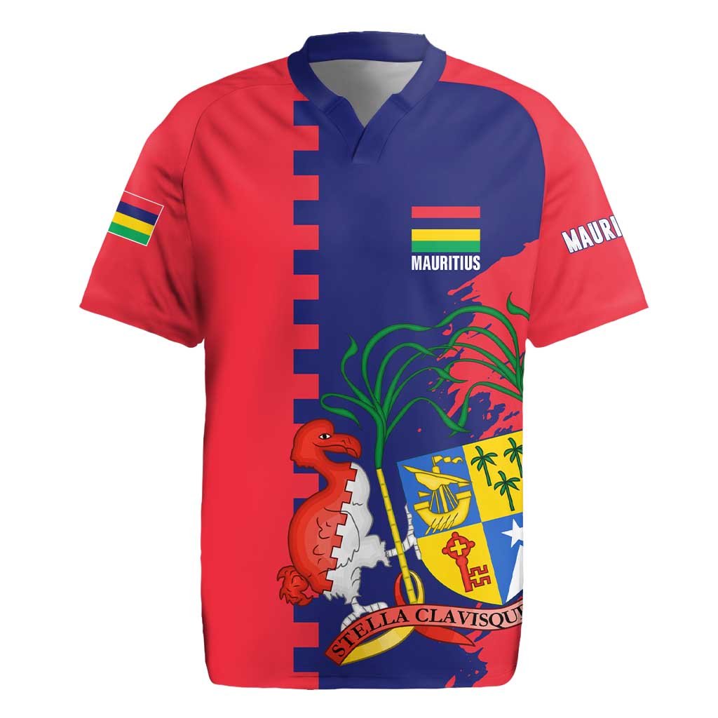 Mauritius Rugby Jersey National Emblem Integrated with Country's Shape – Symbolic Design