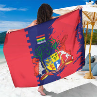 Mauritius Sarong National Emblem Integrated with Country's Shape – Symbolic Design