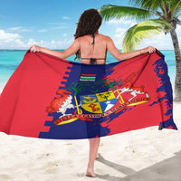 Mauritius Sarong National Emblem Integrated with Country's Shape – Symbolic Design