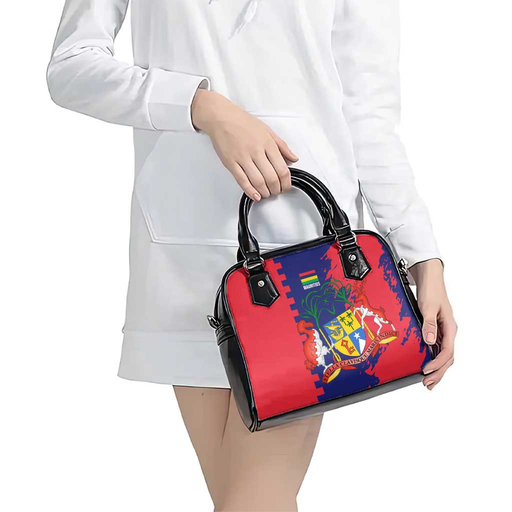 Mauritius Shoulder Handbag National Emblem Integrated with Country's Shape – Symbolic Design