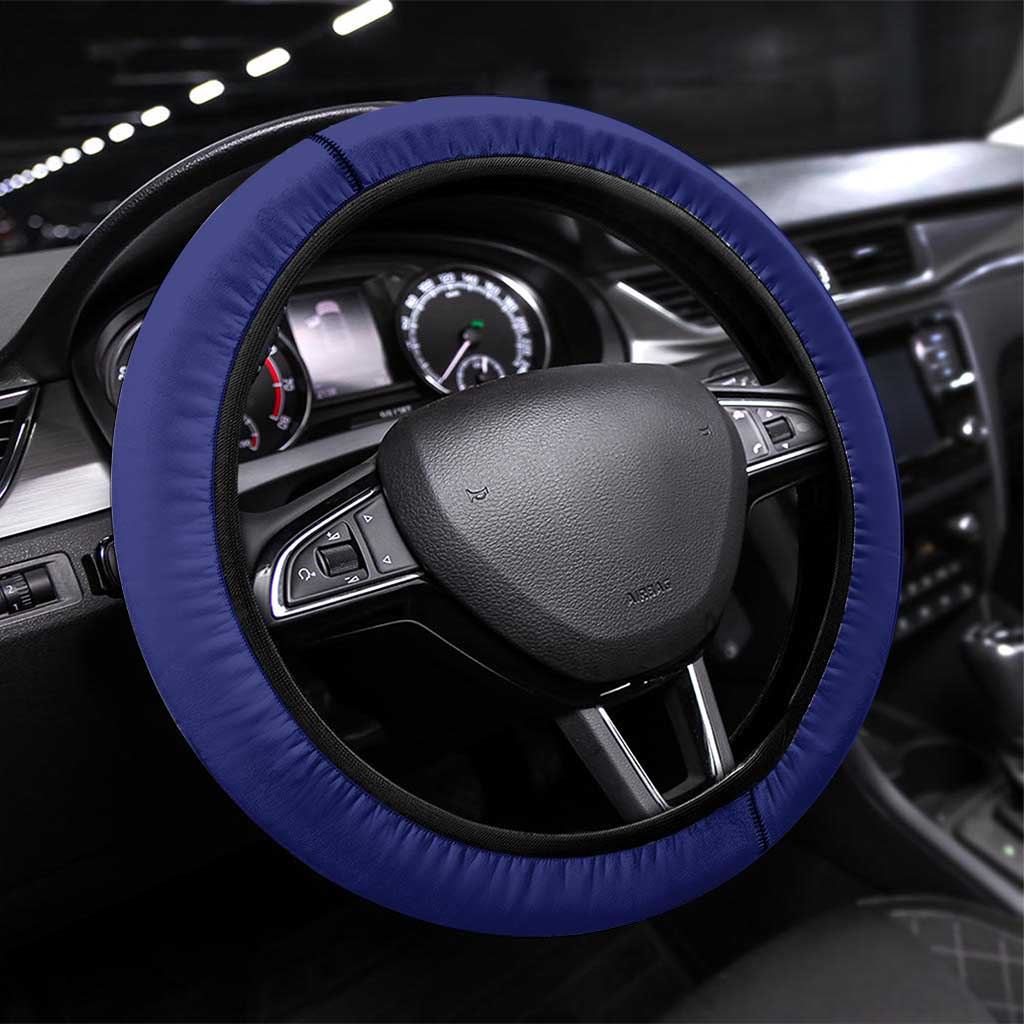 Mauritius Steering Wheel Cover National Emblem Integrated with Country's Shape – Symbolic Design