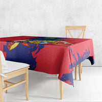 Mauritius Tablecloth National Emblem Integrated with Country's Shape – Symbolic Design