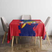 Mauritius Tablecloth National Emblem Integrated with Country's Shape – Symbolic Design
