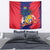Mauritius Tapestry National Emblem Integrated with Country's Shape – Symbolic Design