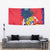 Mauritius Tapestry National Emblem Integrated with Country's Shape – Symbolic Design
