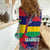 Mauritius Women Casual Shirt National Emblem Integrated with Country's Shape – Symbolic Design