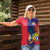 Mauritius Women Polo Shirt National Emblem Integrated with Country's Shape – Symbolic Design