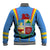 Aruba Baseball Jacket National Emblem Featuring the Lion Symbol - Majestic Design