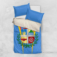 Aruba Bedding Set National Emblem Featuring the Lion Symbol - Majestic Design