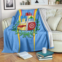 Aruba Blanket National Emblem Featuring the Lion Symbol - Majestic Design