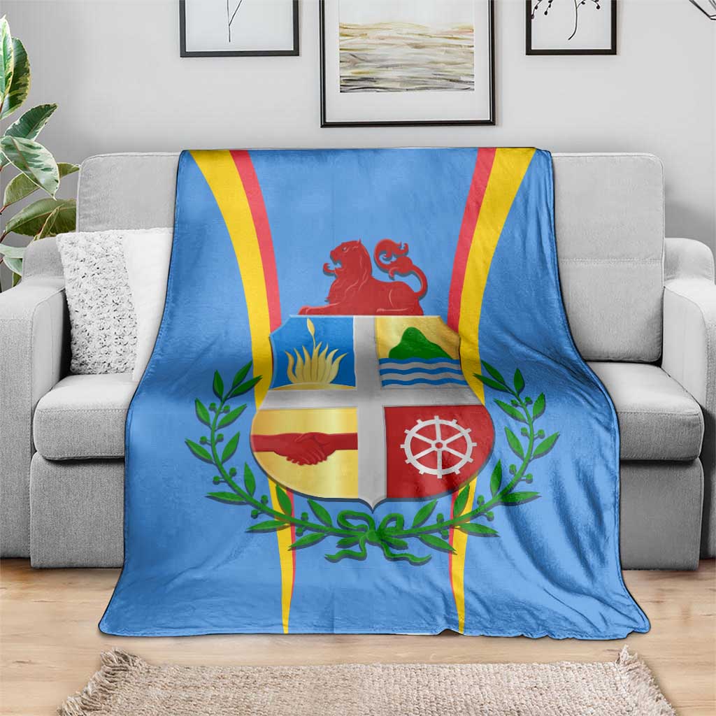 Aruba Blanket National Emblem Featuring the Lion Symbol - Majestic Design