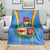 Aruba Blanket National Emblem Featuring the Lion Symbol - Majestic Design