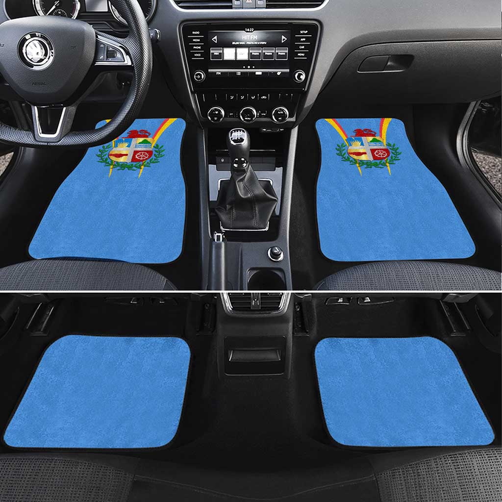 Aruba Car Mats National Emblem Featuring the Lion Symbol - Majestic Design