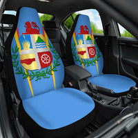 Aruba Car Seat Cover National Emblem Featuring the Lion Symbol - Majestic Design