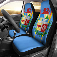 Aruba Car Seat Cover National Emblem Featuring the Lion Symbol - Majestic Design
