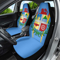 Aruba Car Seat Cover National Emblem Featuring the Lion Symbol - Majestic Design