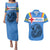Aruba Couples Matching Puletasi and Hawaiian Shirt National Emblem Featuring the Lion Symbol - Majestic Design