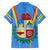 Aruba Family Matching Summer Maxi Dress and Hawaiian Shirt National Emblem Featuring the Lion Symbol - Majestic Design