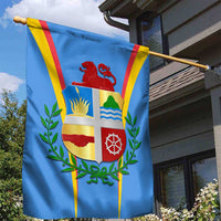 Aruba Garden Flag National Emblem Featuring the Lion Symbol - Majestic Design