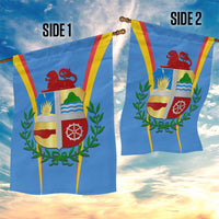 Aruba Garden Flag National Emblem Featuring the Lion Symbol - Majestic Design