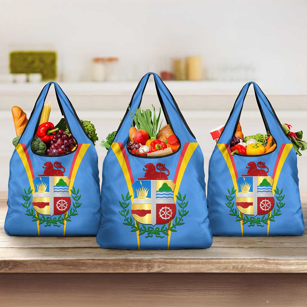 Aruba Grocery Bag National Emblem Featuring the Lion Symbol - Majestic Design
