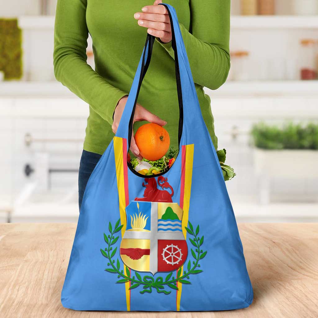 Aruba Grocery Bag National Emblem Featuring the Lion Symbol - Majestic Design