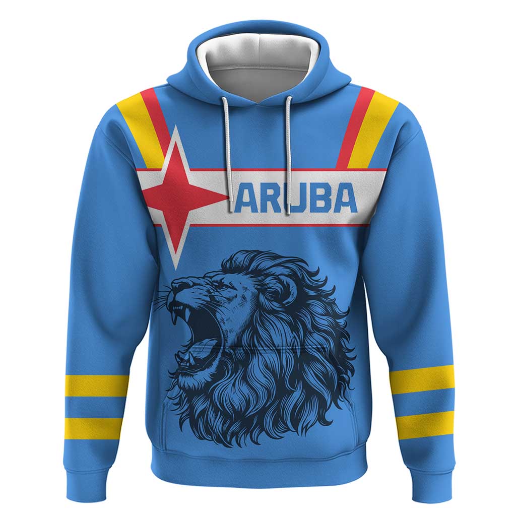 Aruba Hoodie National Emblem Featuring the Lion Symbol - Majestic Design