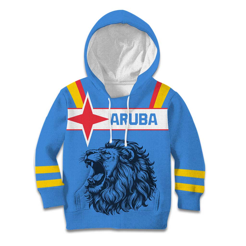 Aruba Kid Hoodie National Emblem Featuring the Lion Symbol - Majestic Design