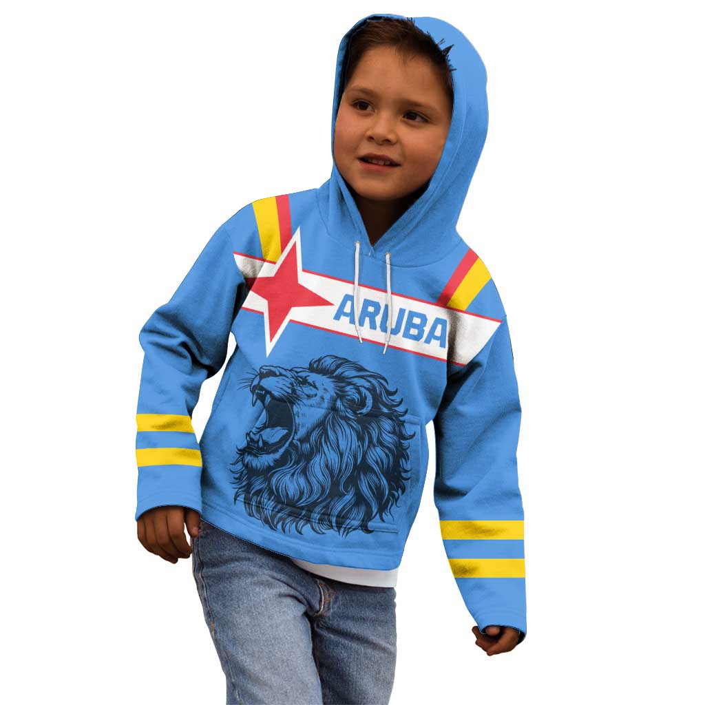 Aruba Kid Hoodie National Emblem Featuring the Lion Symbol - Majestic Design