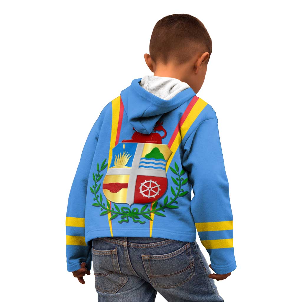 Aruba Kid Hoodie National Emblem Featuring the Lion Symbol - Majestic Design