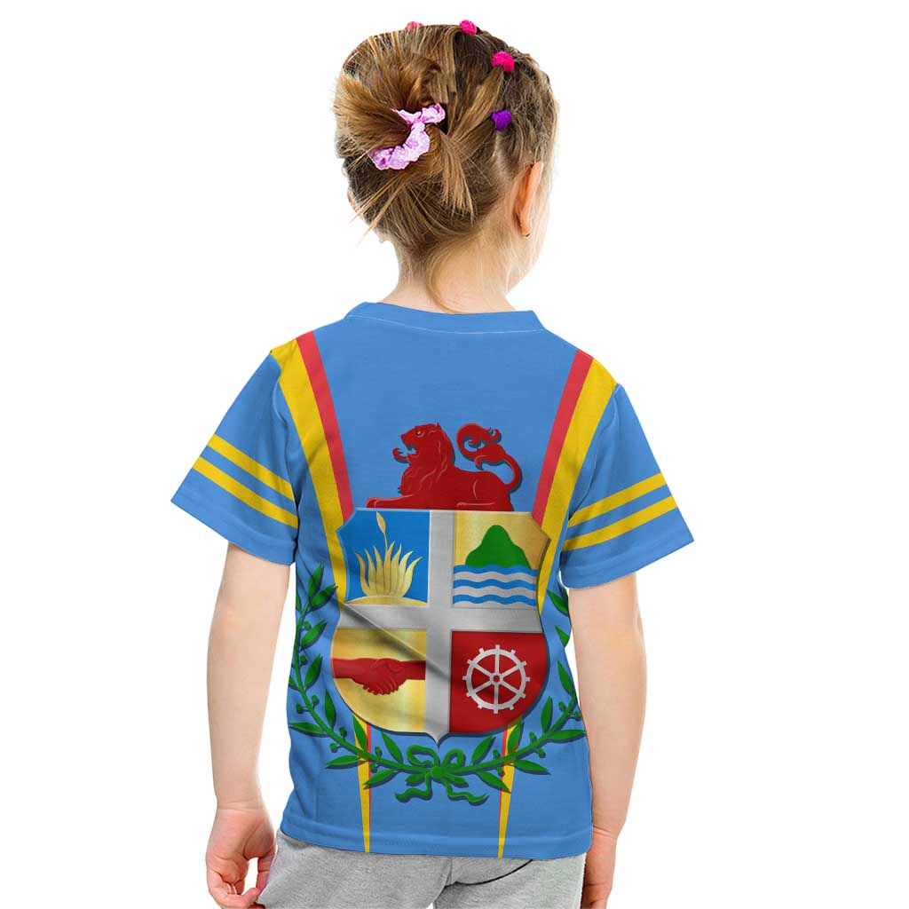 Aruba Kid T Shirt National Emblem Featuring the Lion Symbol - Majestic Design