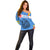 Aruba Off Shoulder Sweater National Emblem Featuring the Lion Symbol - Majestic Design