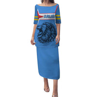 Aruba Puletasi National Emblem Featuring the Lion Symbol - Majestic Design