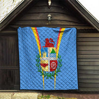 Aruba Quilt National Emblem Featuring the Lion Symbol - Majestic Design
