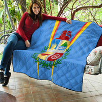 Aruba Quilt National Emblem Featuring the Lion Symbol - Majestic Design