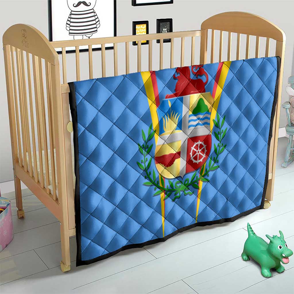 Aruba Quilt National Emblem Featuring the Lion Symbol - Majestic Design