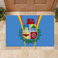 Aruba Rubber Doormat National Emblem Featuring the Lion Symbol - Majestic Design