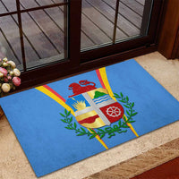 Aruba Rubber Doormat National Emblem Featuring the Lion Symbol - Majestic Design