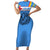 Aruba Short Sleeve Bodycon Dress National Emblem Featuring the Lion Symbol - Majestic Design
