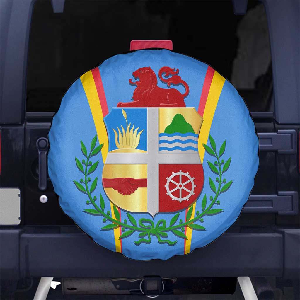 Aruba Spare Tire Cover National Emblem Featuring the Lion Symbol - Majestic Design