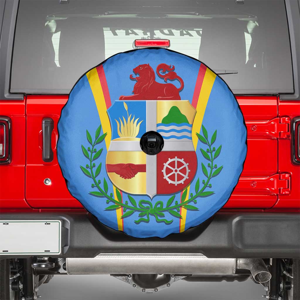 Aruba Spare Tire Cover National Emblem Featuring the Lion Symbol - Majestic Design