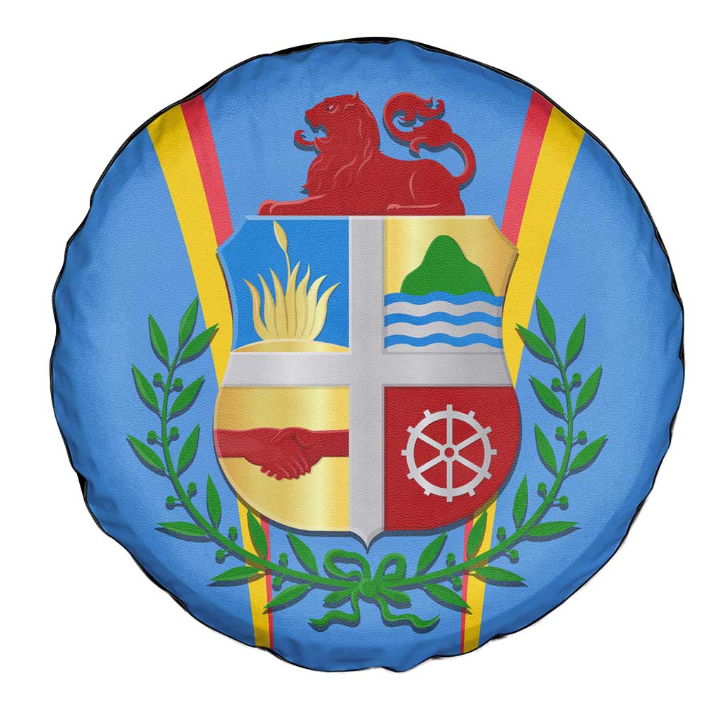 Aruba Spare Tire Cover National Emblem Featuring the Lion Symbol - Majestic Design