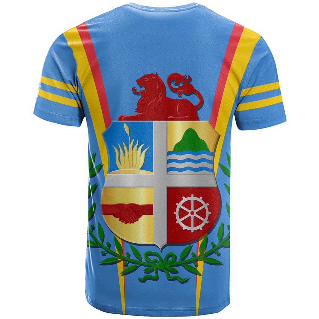 Aruba T Shirt National Emblem Featuring the Lion Symbol - Majestic Design