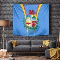 Aruba Tapestry National Emblem Featuring the Lion Symbol - Majestic Design