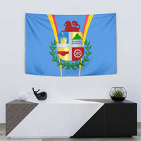 Aruba Tapestry National Emblem Featuring the Lion Symbol - Majestic Design