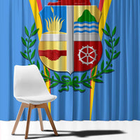 Aruba Window Curtain National Emblem Featuring the Lion Symbol - Majestic Design
