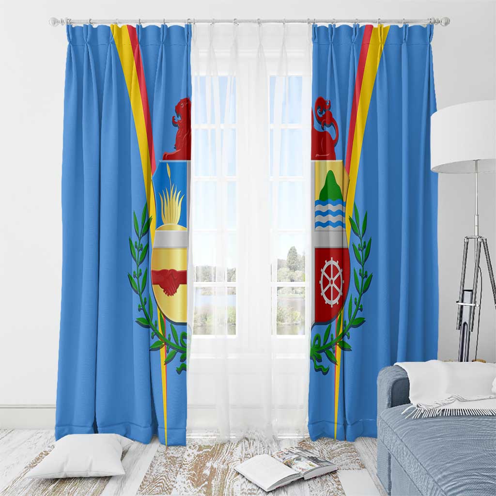 Aruba Window Curtain National Emblem Featuring the Lion Symbol - Majestic Design
