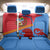 Aruba Flag Back Car Seat Cover Elements Merged with Country's Shape – Unique National Design